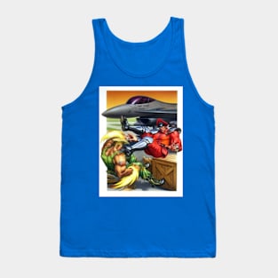 Street Fighter 2 Guile vs. M. Bison Tank Top